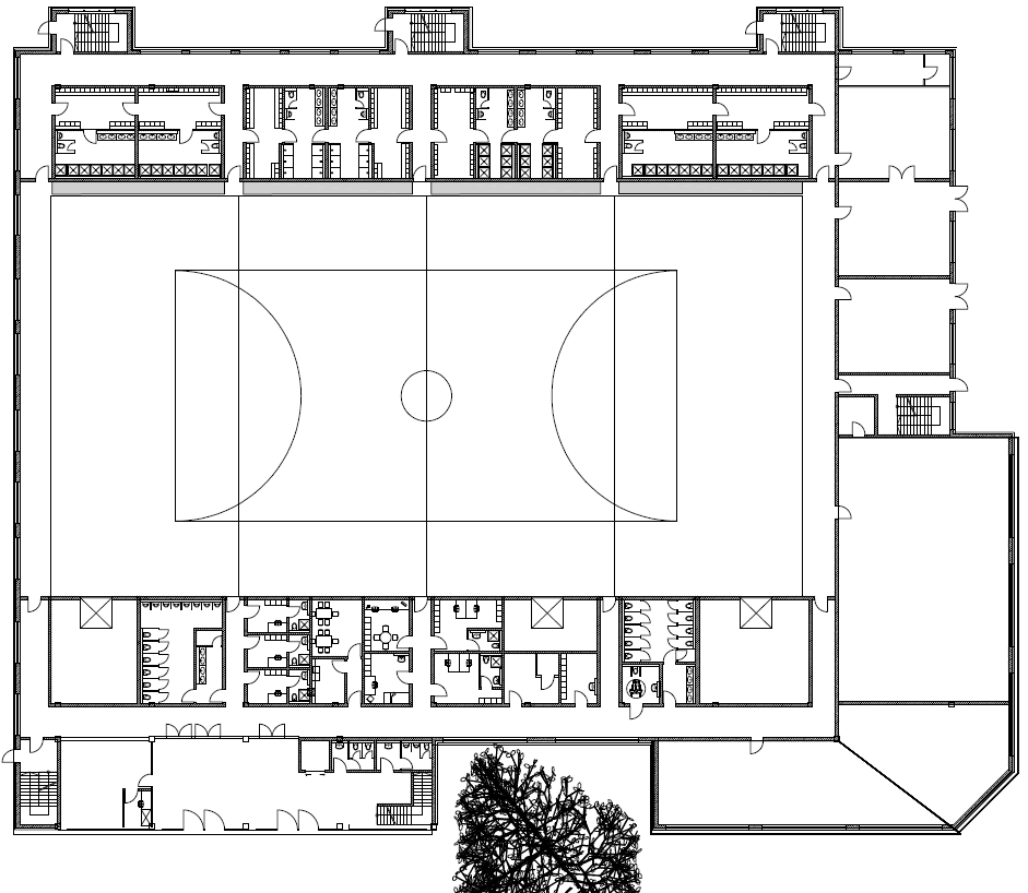 IFE Ingenieurbüro für Elektrotechnik GmbH - Ingenieurbüro / Fachplanungsbüro - Projekte - Referenzen - Grundriss Mehrzweckhalle