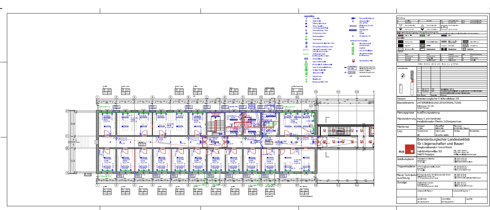 IFE Ingenieurbüro für Elektrotechnik GmbH - Ingenieurbüro / Fachplanungsbüro - Projekte - Referenzen - Grundriss Instpl.
